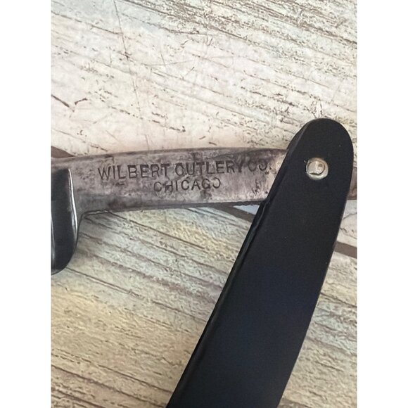Vintage Army Special Straight Razor Wilbert Cutlery Co Chicago Military - Picture 5 of 10